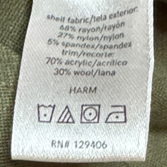 VENUS Olive Jacket with Black Trim Stretch sz 8 - Picture 10 of 13